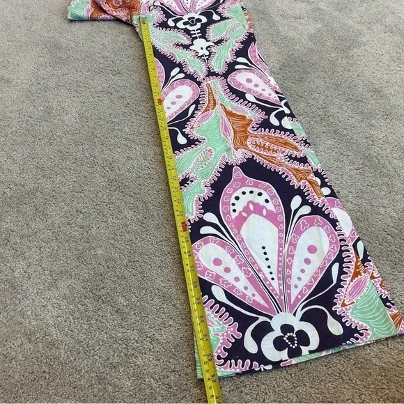 Zara paisley multicoloured printed retro bohemian flare pants - Picture 13 of 15